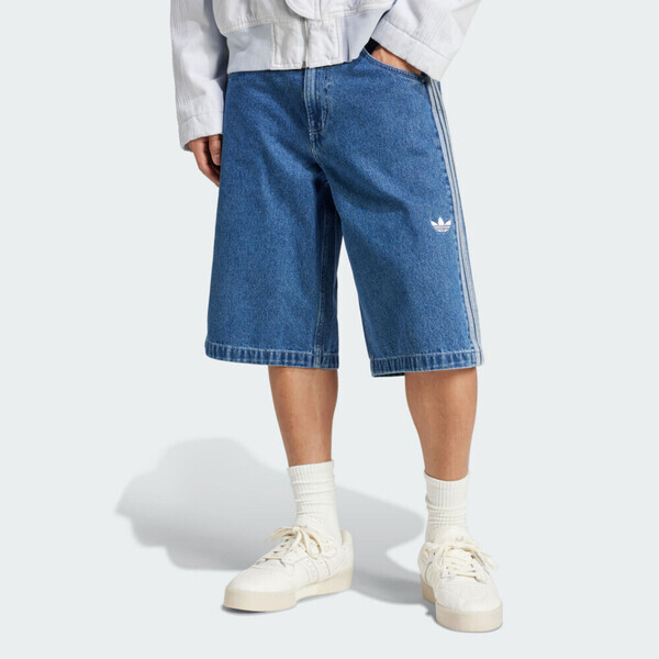 Adidas 愛迪達 Firebird Short JC6235 男 短褲 丹寧短褲 休閒短褲 藍 寬鬆