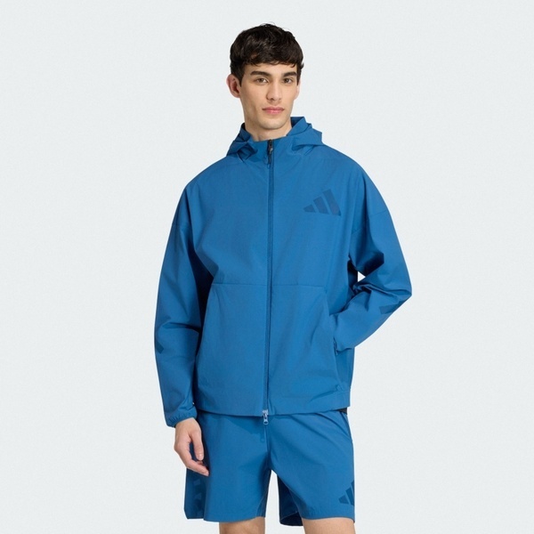 Adidas M Z.n.e. Wv Tt KF1823 男 連帽外套 運動外套 防風 藍 亞版 防撕裂 防曬