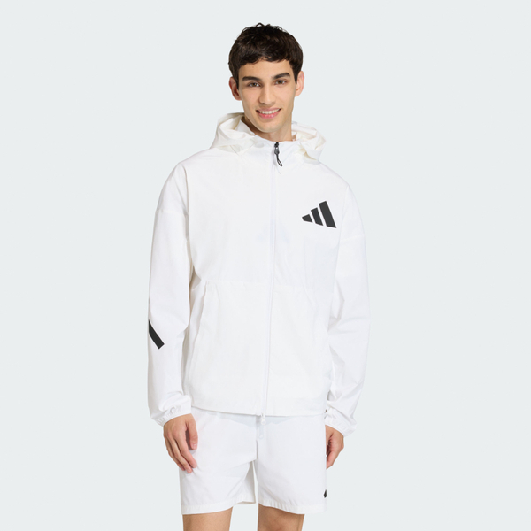 Adidas M Z.n.e. Wv Tt KD8495 男 連帽外套 運動外套 防風 白 亞版 防撕裂 防曬
