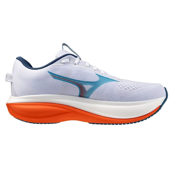 Mizuno 美津濃 Wave Rider 30 J1GM262151 男 慢跑鞋 超寬楦 支撐 緩震 白 藍橘
