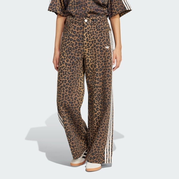 Adidas 愛迪達 Dnm Loose Pants KA2680 女 長褲 休閒長褲 豹紋 丹寧長褲