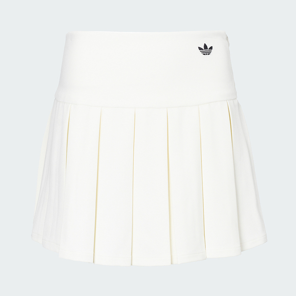 Adidas 愛迪達 Skirt KG8258 女 運動短裙 白 亞版 拉鍊 百褶裙