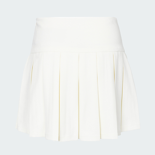 Adidas 愛迪達 Skirt KG8258 女 運動短裙 白 亞版 拉鍊 百褶裙