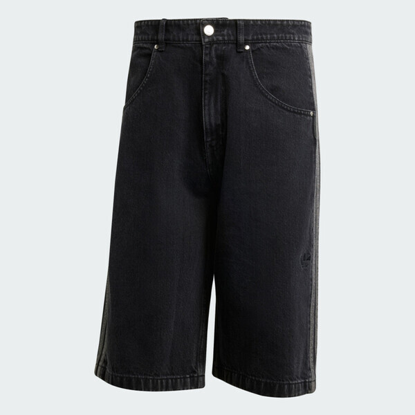 Adidas 愛迪達 Firebird Short JC6719 男 短褲 丹寧短褲 休閒短褲 黑 寬鬆