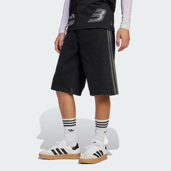 Adidas 愛迪達 Firebird Short JC6719 男 短褲 丹寧短褲 休閒短褲 黑 寬鬆