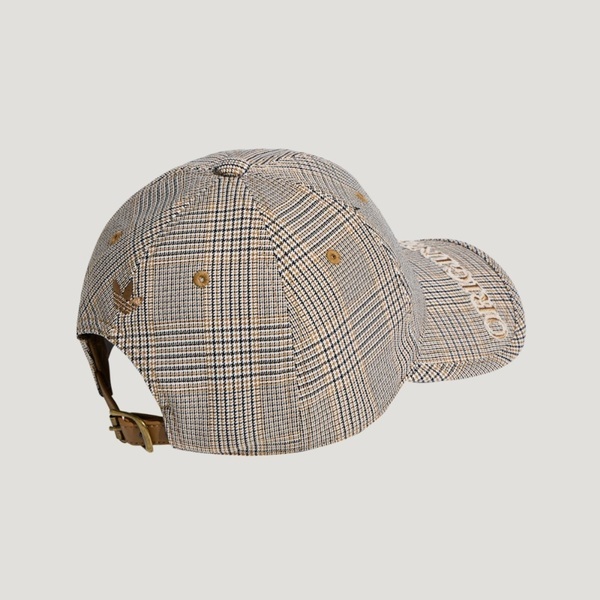 Adidas 愛迪達 Plaid Cap KW1277 帽 運動帽 老帽 棕 格紋 休閒 遮陽