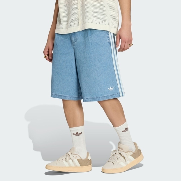 Adidas 愛迪達 Denim Shorts KX1192 男 短褲 牛仔短褲 休閒短褲 藍 丹寧