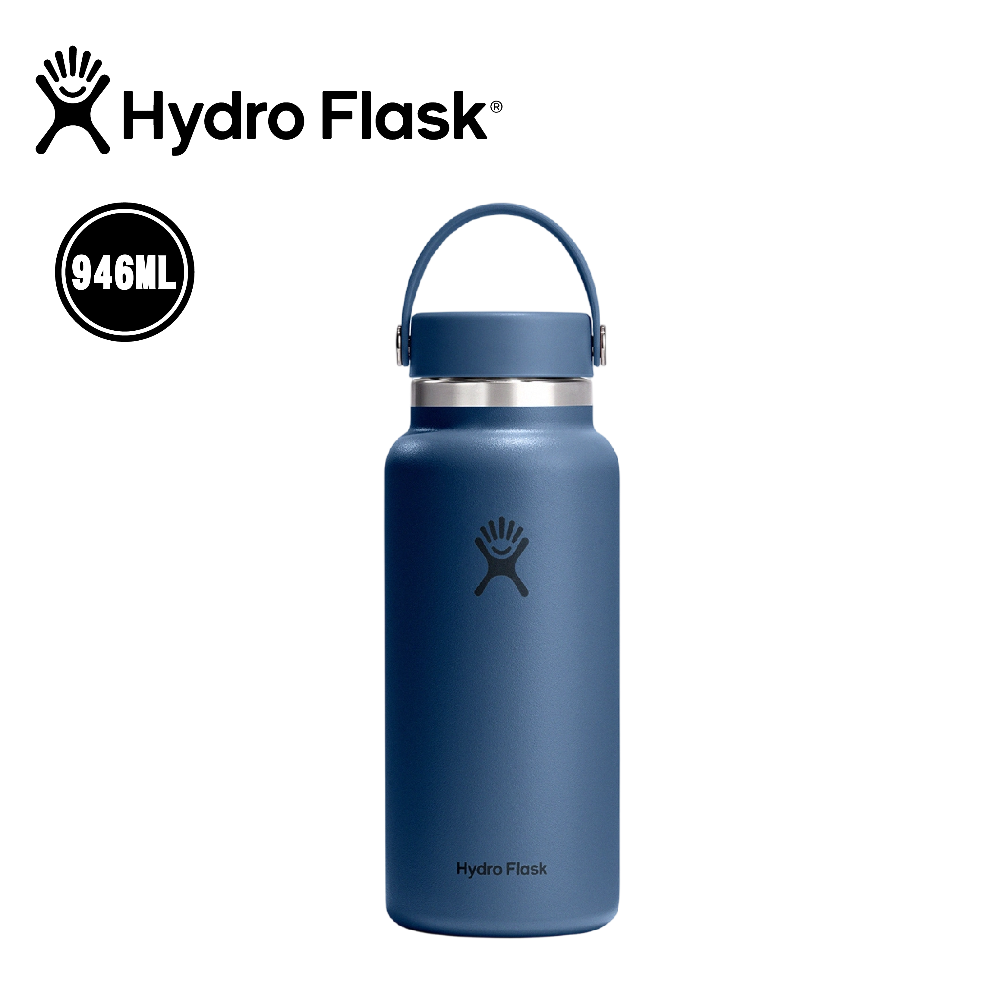 Hydro flask 美國 寬口真空保溫鋼瓶 32oz/946ml (午夜藍色) 52HFW32CTS384