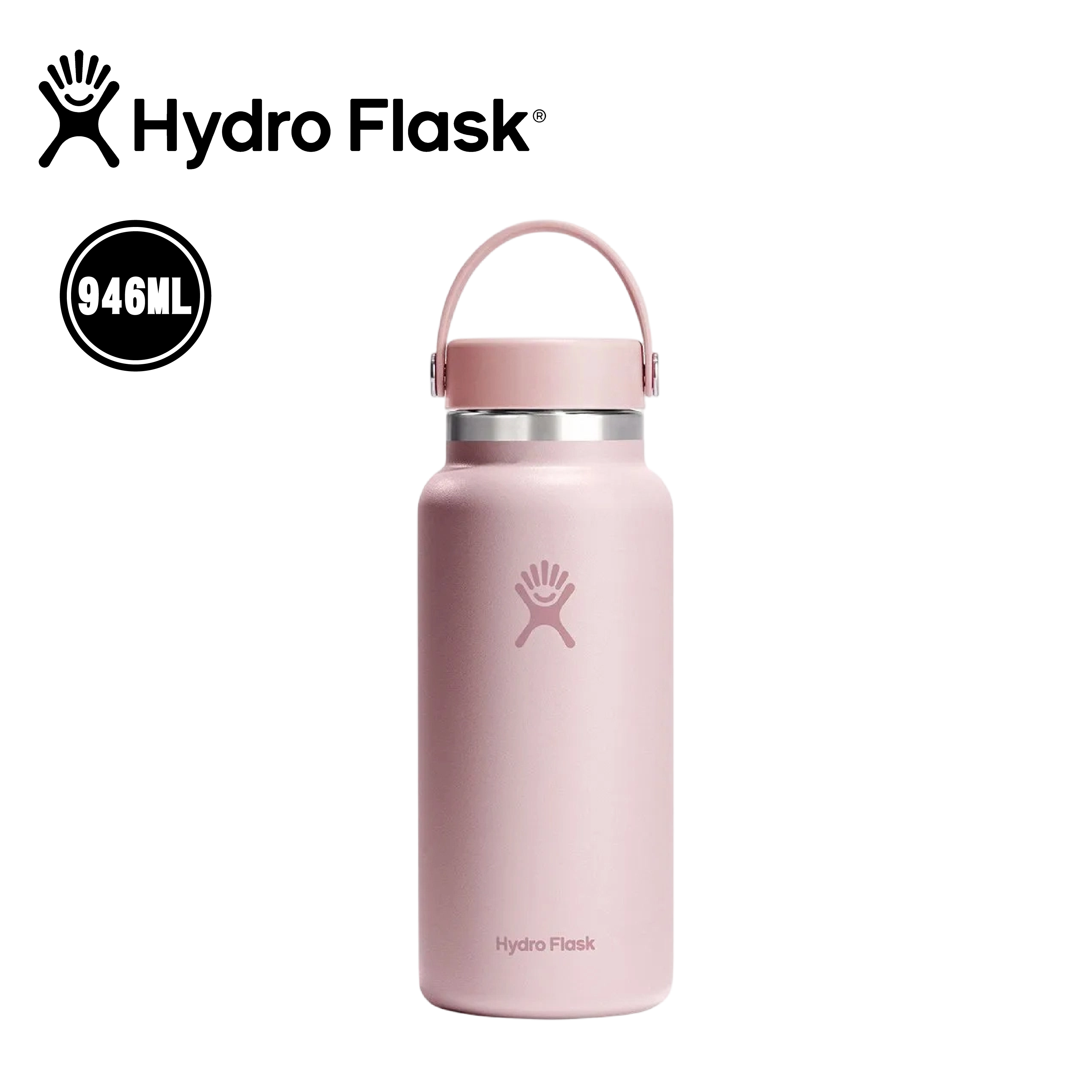 Hydro flask 美國 寬口真空保溫鋼瓶 32oz/946ml (櫻花粉色) 52HFW32CTS678