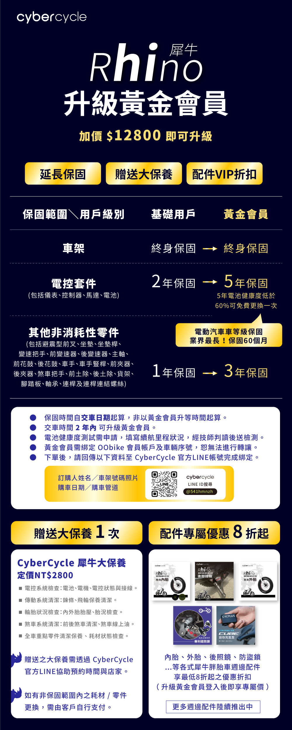 犀牛胖胎車保養, 電輔車保養, 犀牛黃金會員, 犀牛保固時間, 犀牛胖胎車大保養