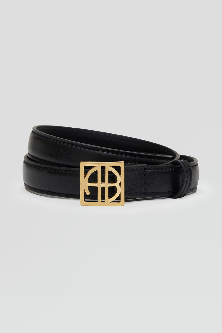 Anine Bing｜MONOGRAM 標誌皮革腰帶