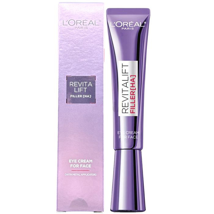 L’Oréal Paris - 歐萊雅 活力緊緻透明質酸 去皺紫熨斗 全臉撫紋霜眼霜 按摩頭版 30ml