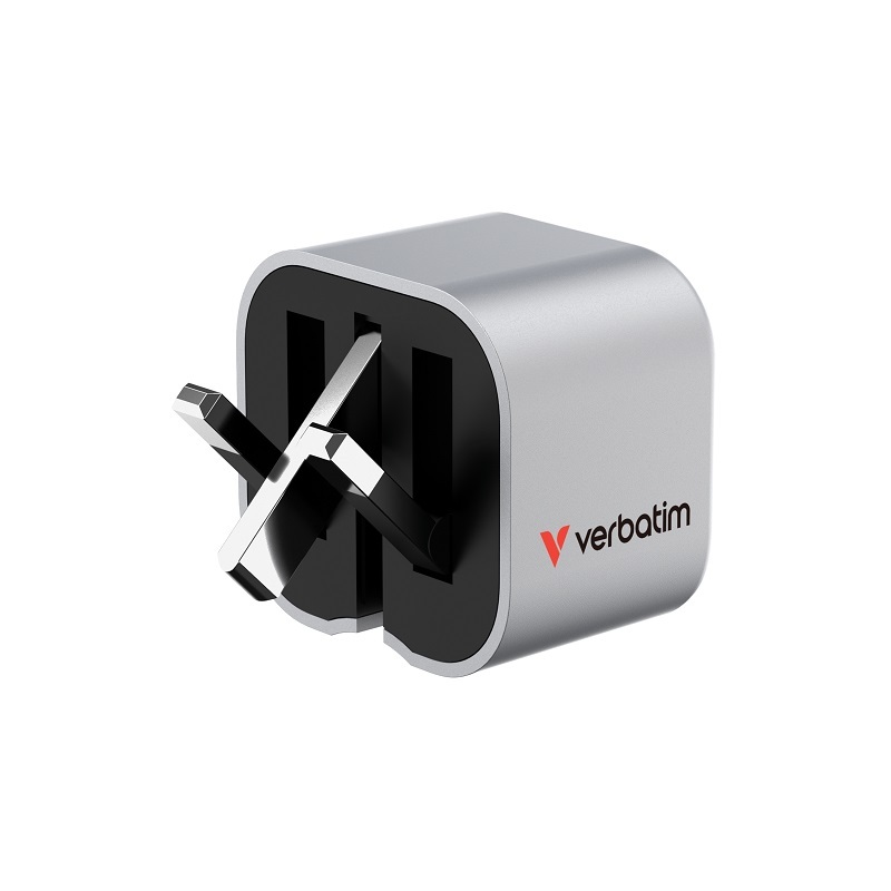 Verbatim 2 Port 35W GaN Foldable USB Charger 32350