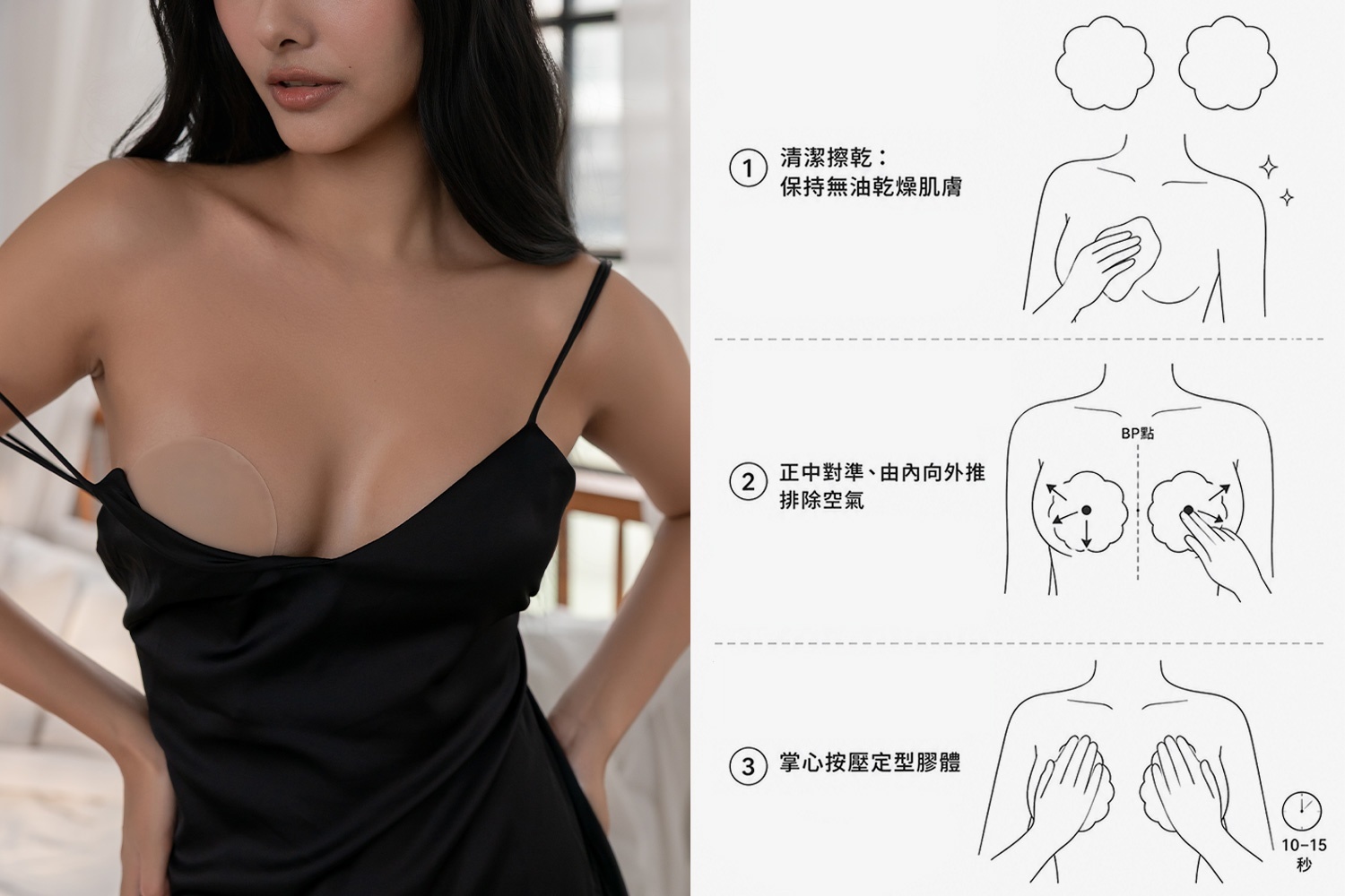 胸貼,胸貼怎麼洗,胸貼怎麼用,胸貼貼法