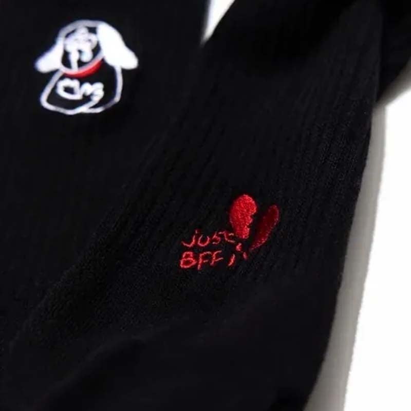 BFF Heartbroken Dog Sock Black 心碎小狗 黑色 中筒襪 襪子 BFF-29 [台灣現貨]