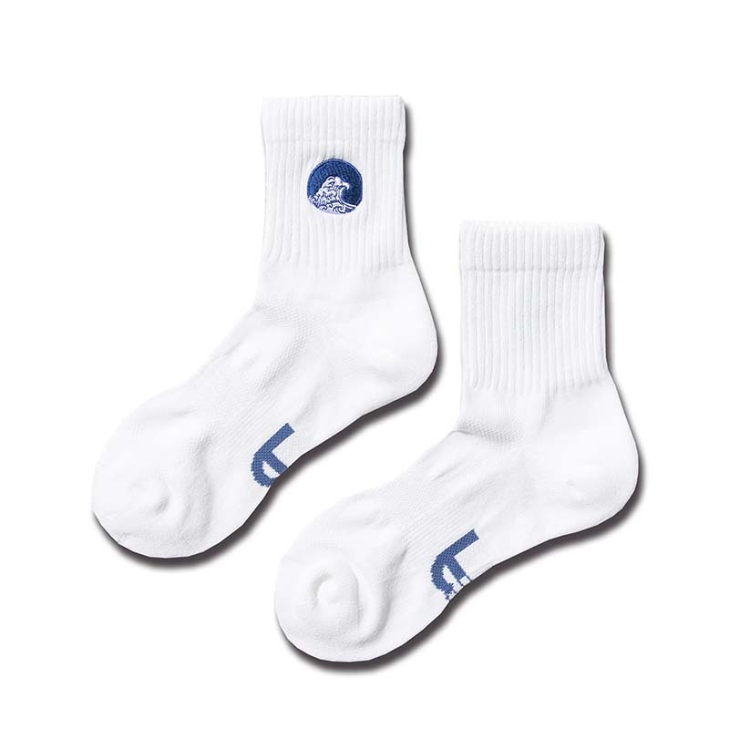 BFF Sea spray Short Sock White 浪花 白色 中筒襪 襪子 BFF-31 [台灣現貨]