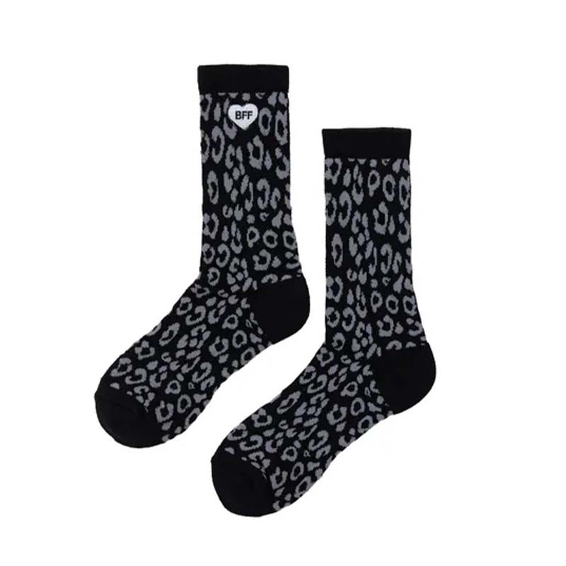 BFF Leopard Print Socks Black 豹紋 黑色 中筒襪 襪子 BFF-32 [台灣現貨]