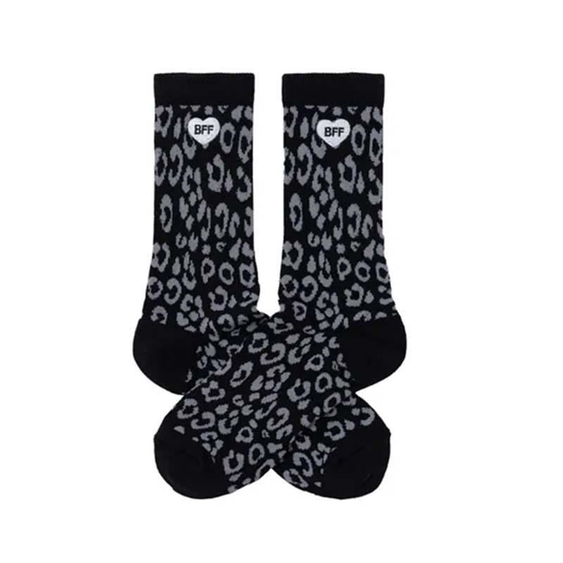 BFF Leopard Print Socks Black 豹紋 黑色 中筒襪 襪子 BFF-32 [台灣現貨]