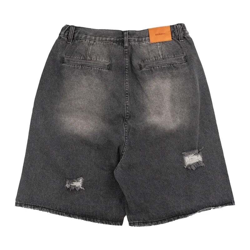 idealism Ripped Shorts Black 丹寧 休閒 短褲 黑色 ID-47 [台灣現貨]