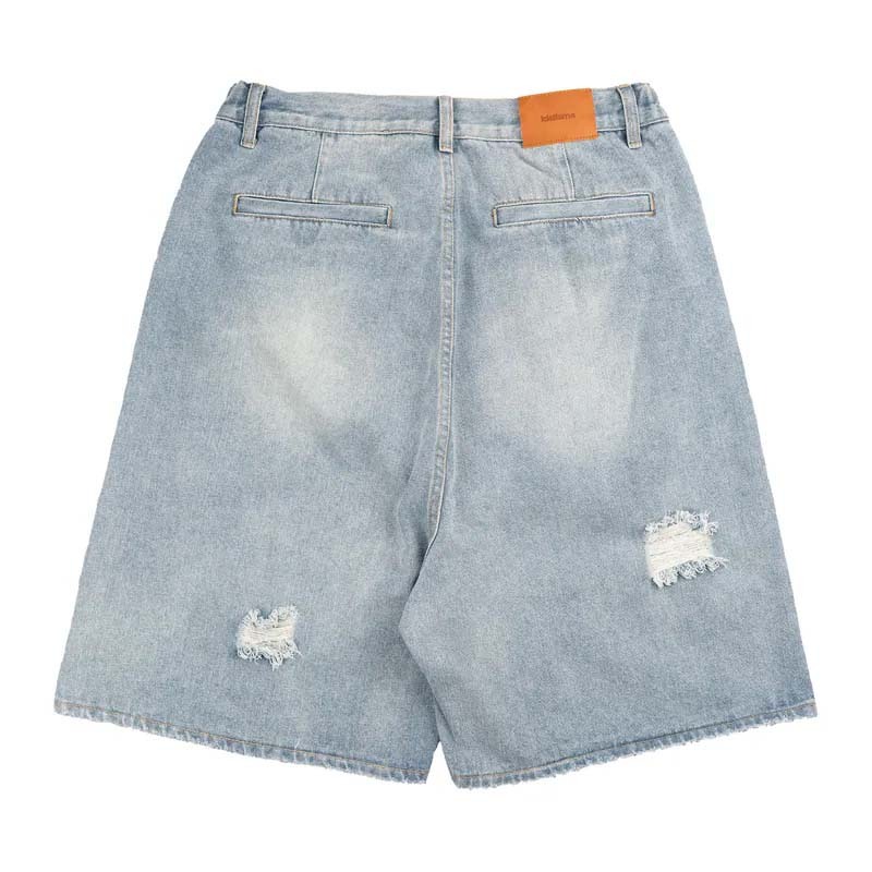 idealism Ripped Shorts Blue 丹寧 休閒 短褲 藍色 ID-48 [台灣現貨]