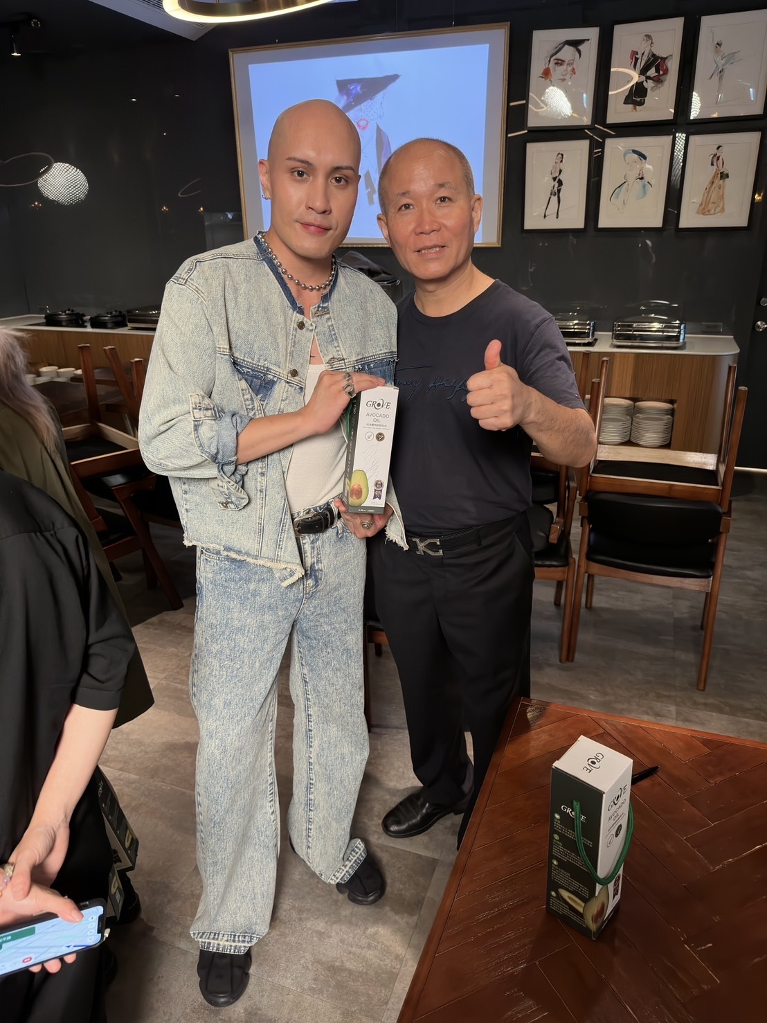 黃宣同框合照