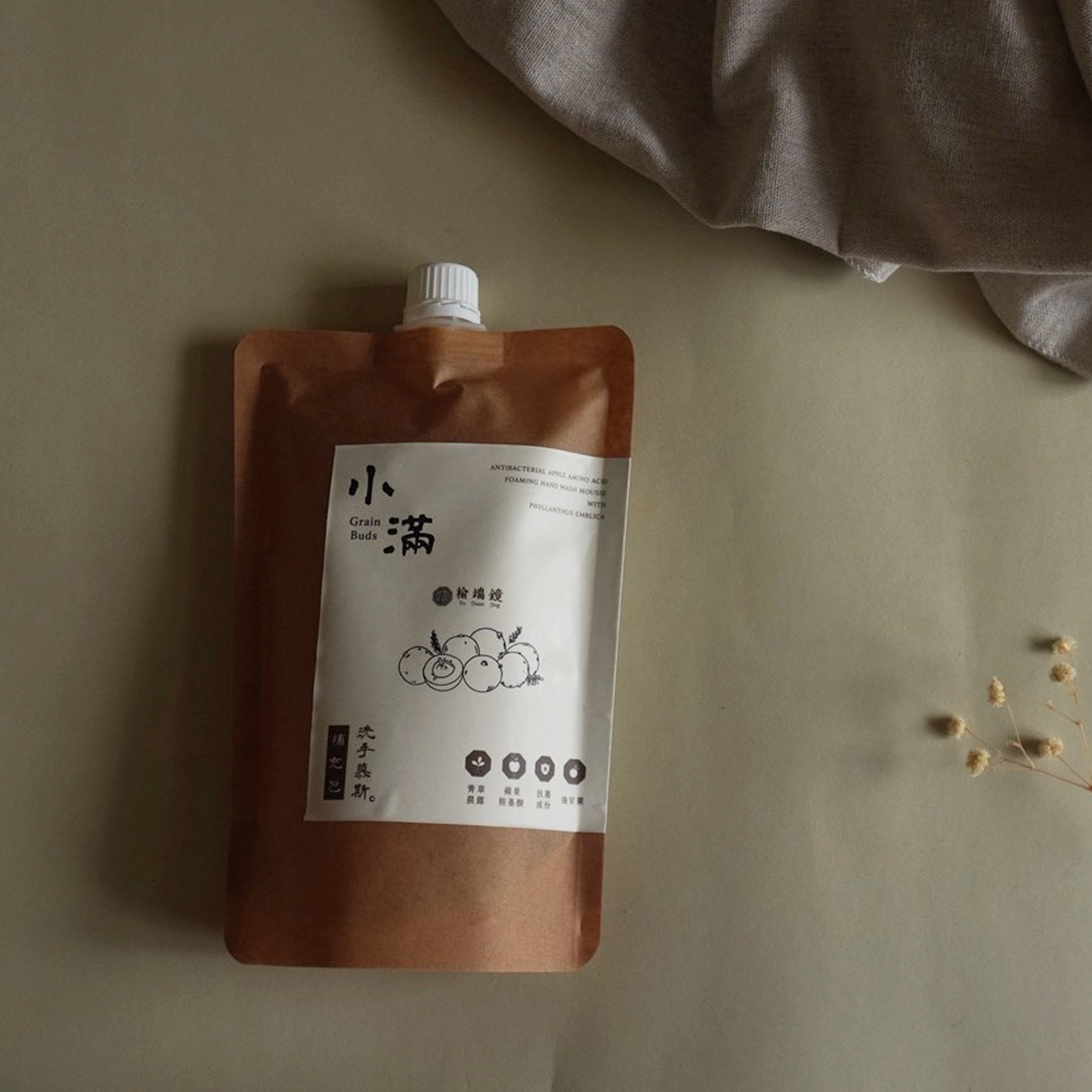 小滿 油甘果 蘋果胺基酸抗菌洗手慕斯 500ml