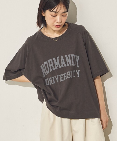 日本預訂 FINAL SALE 34+ 仿舊水洗大版插肩Logo Tee