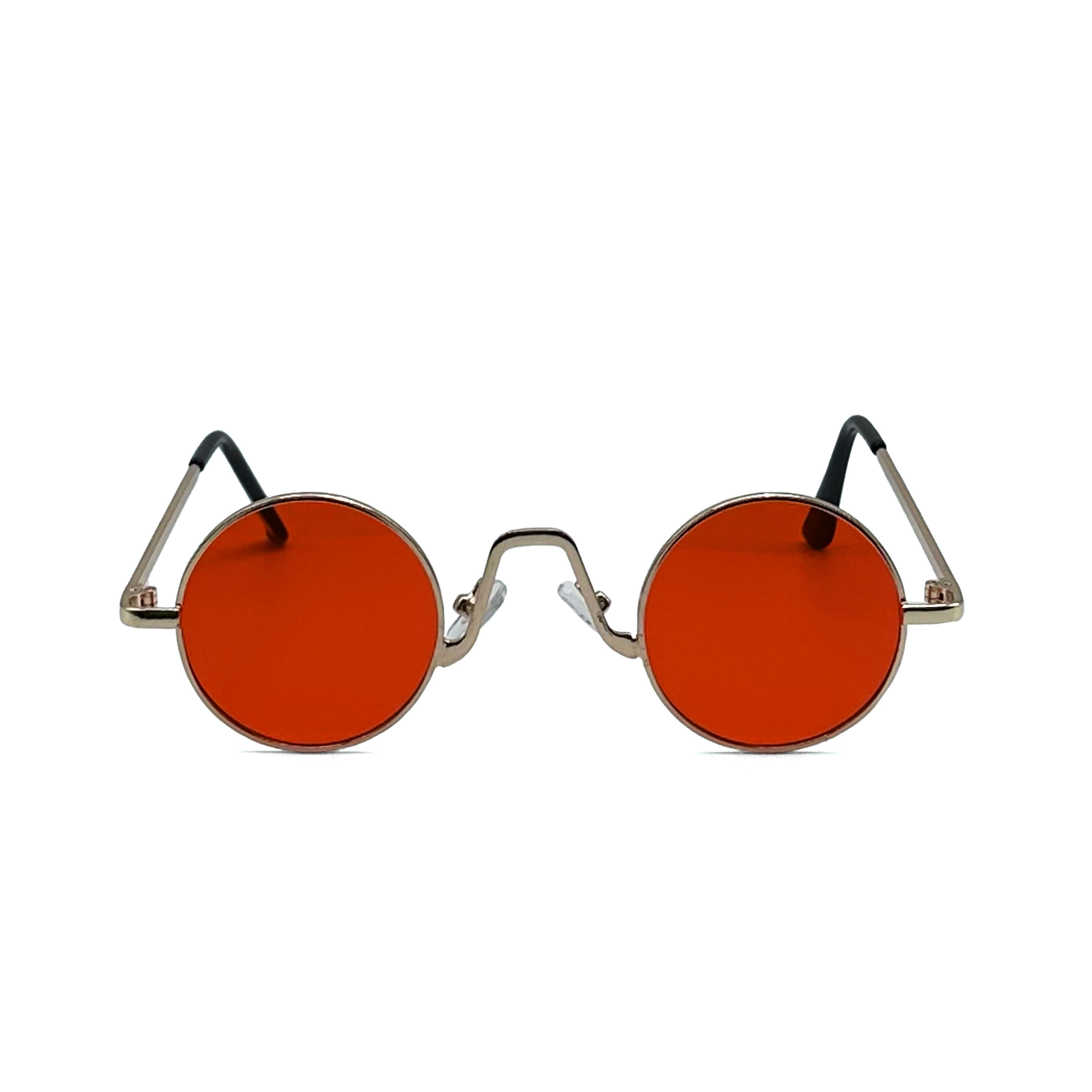 CHILL日系復古小圓框眼鏡-紅
