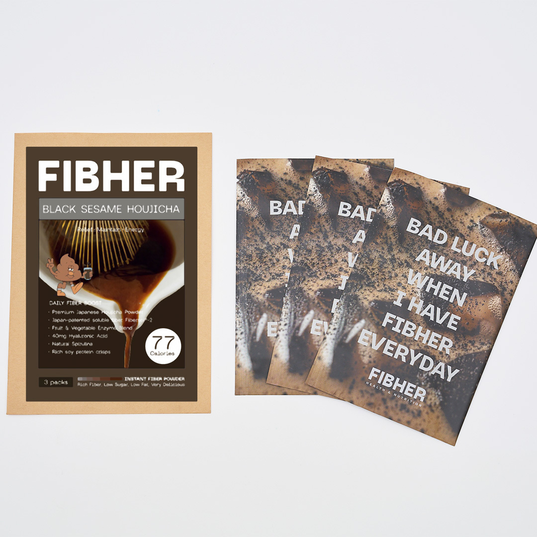 辻利 × FIBHER 纖順黑芝麻焙茶纖維飲【3日體驗組】