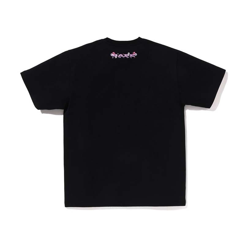 BAPE SAKURA TEE 櫻花 猿人 富士山 圖像 短袖 黑色 RAY-112 [台灣現貨]