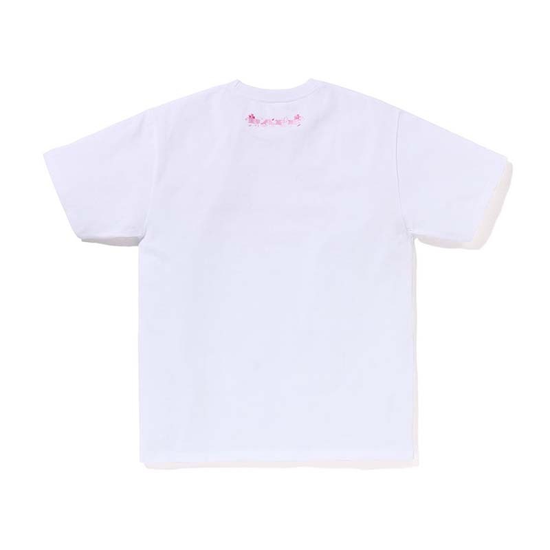 BAPE SAKURA TEE 櫻花 猿人 富士山 圖像 短袖 白色 RAY-113 [台灣現貨]