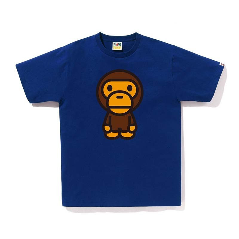 BAPE BIG BABY MILO TEE 男版 短袖上衣 寶藍色 RAY-115 [台灣現貨]