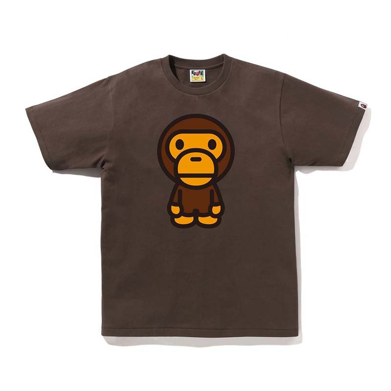 BAPE BIG BABY MILO TEE 男版 短袖上衣 咖啡色 RAY-128 [台灣現貨]