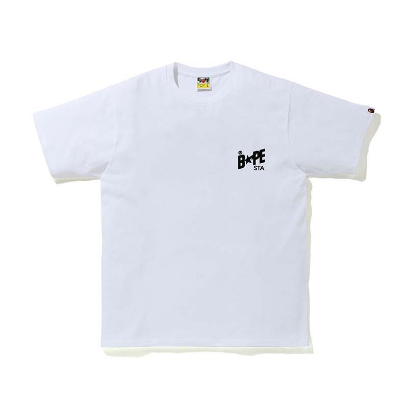 BAPE STA ILLUSTRATION TEE 男版 向量流星鞋 短袖上衣 白色 RAY-116 [台灣現貨]
