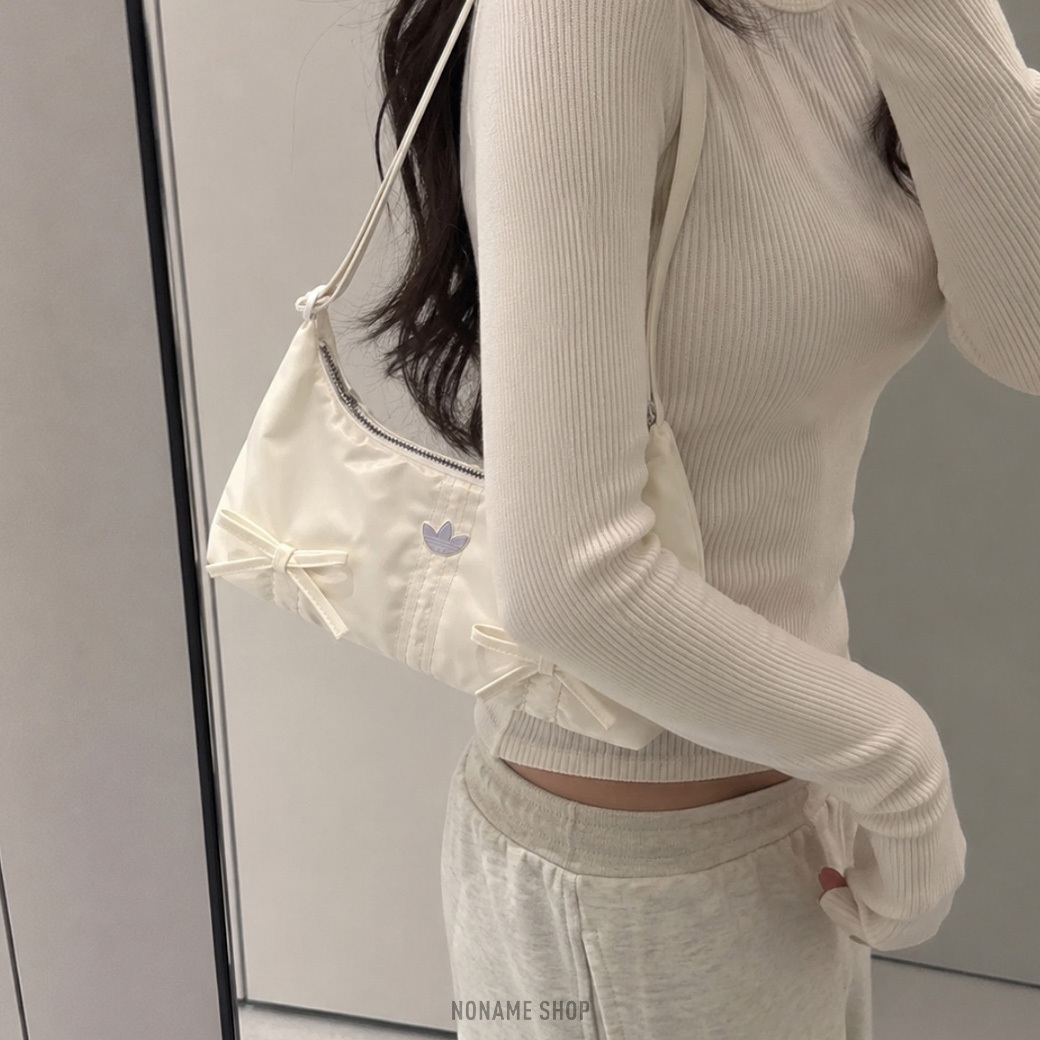 ADIDAS ORIGINALS 皺褶 蝴蝶結 單肩包 腋下包 兩色