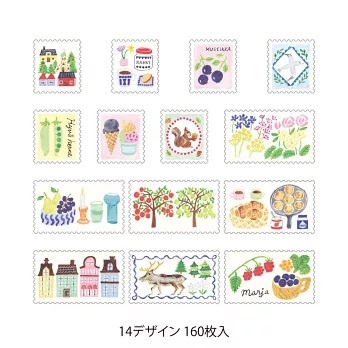 MIDORI｜Yuru Log 捲狀貼紙 郵票