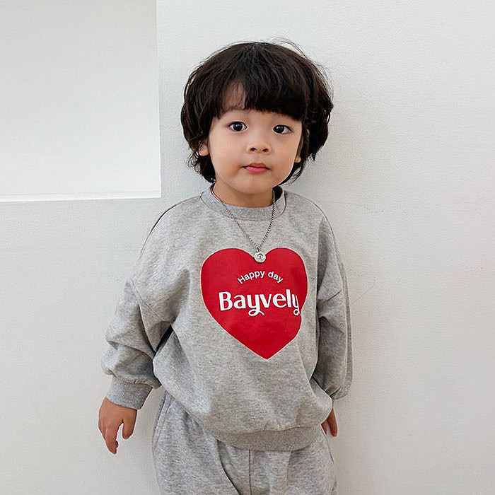 正韓秋BAYVELY 兩色大愛心BAYVELY上衣