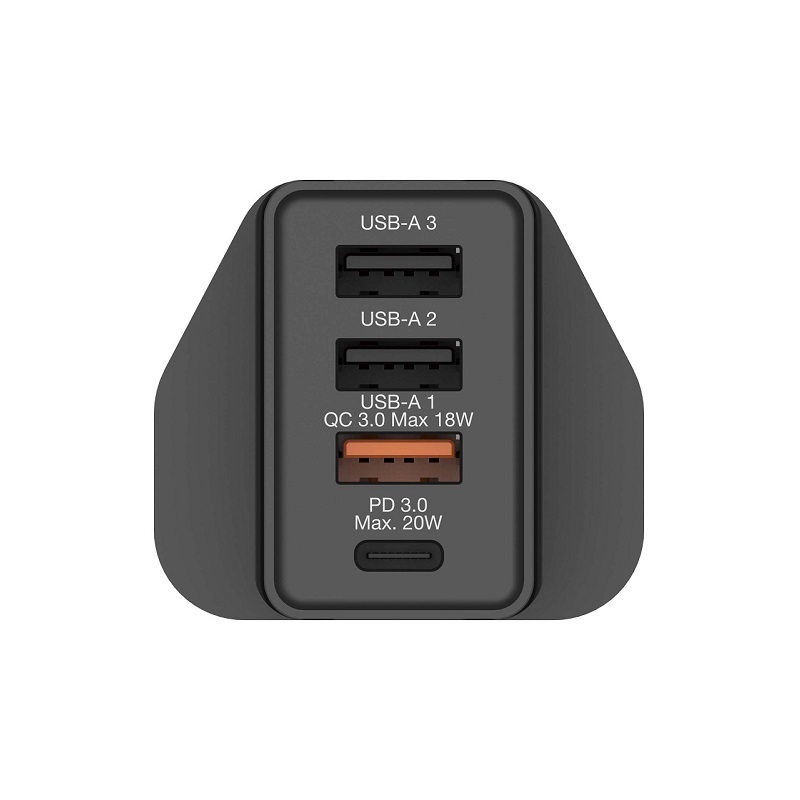 Verbatim 4 Port 30W PD 3.0 & QC 3.0 USB Charger