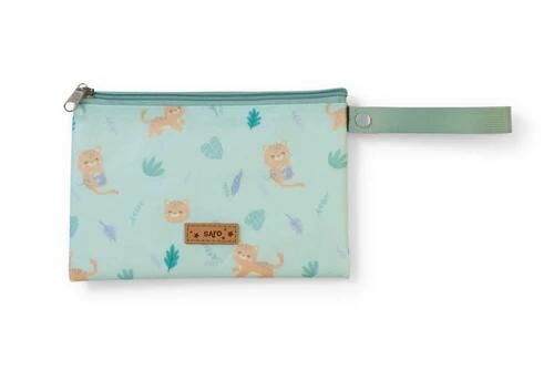 SARO BABY SARO 嬰兒 防水 LUNCH 袋 森林世界食物便利袋(薄荷) 14.5 X 21.5 厘米(75064