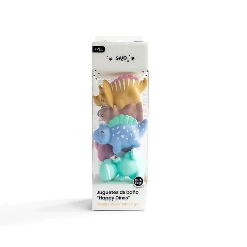SARO BABY BATH TOYS "HAPPY DINOS" 沐浴膠恐龍 BB(0379）