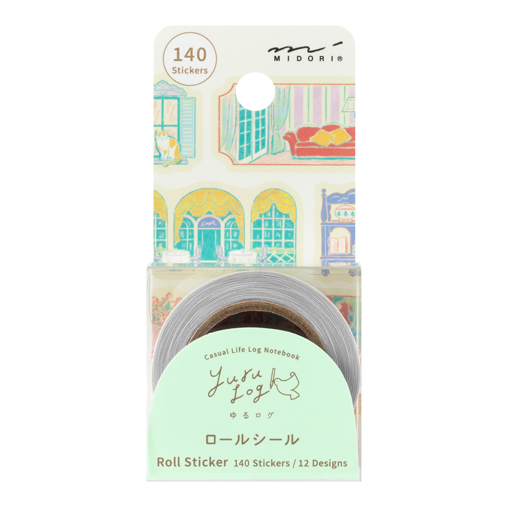 Yuru Log 捲狀貼紙｜MIDORI 日本