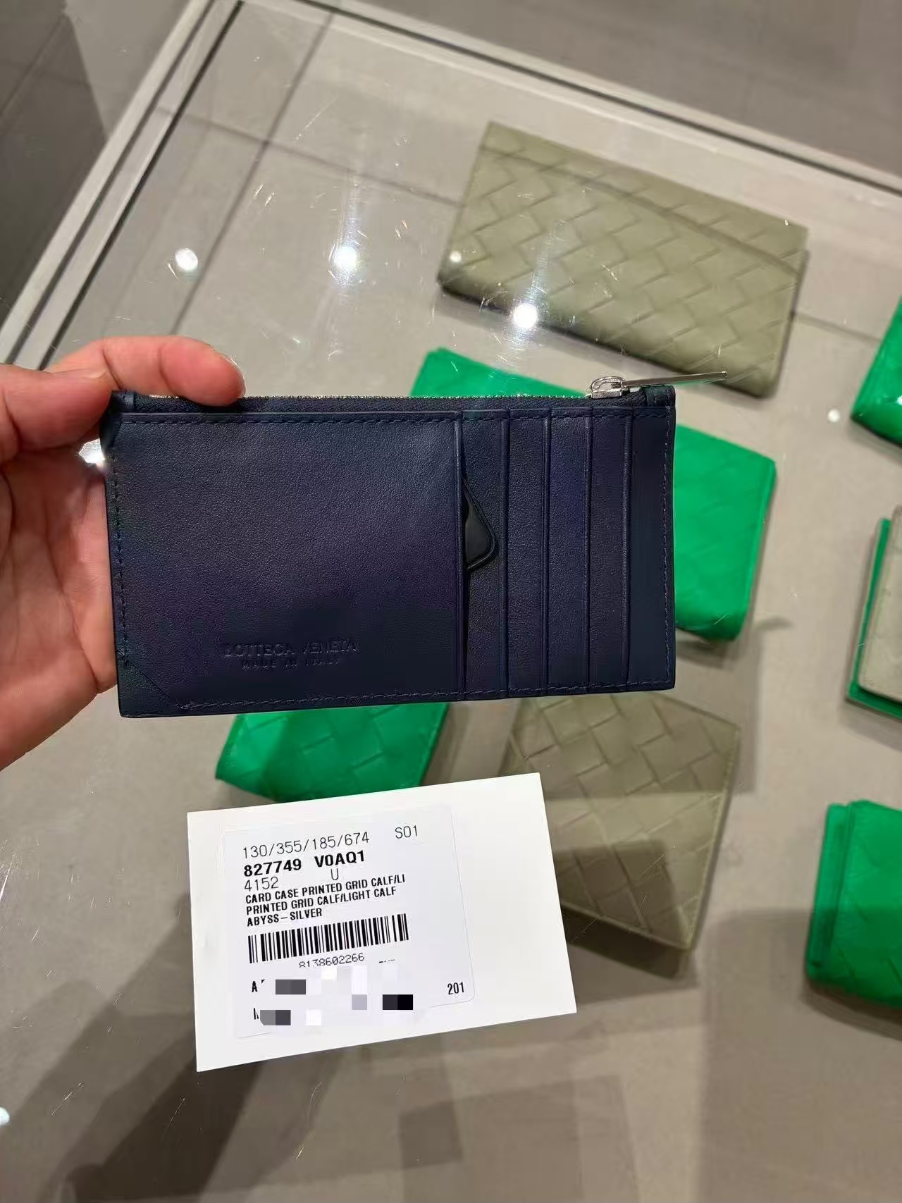 【預購】Bottega Veneta S072709 零錢包 (深藍色)