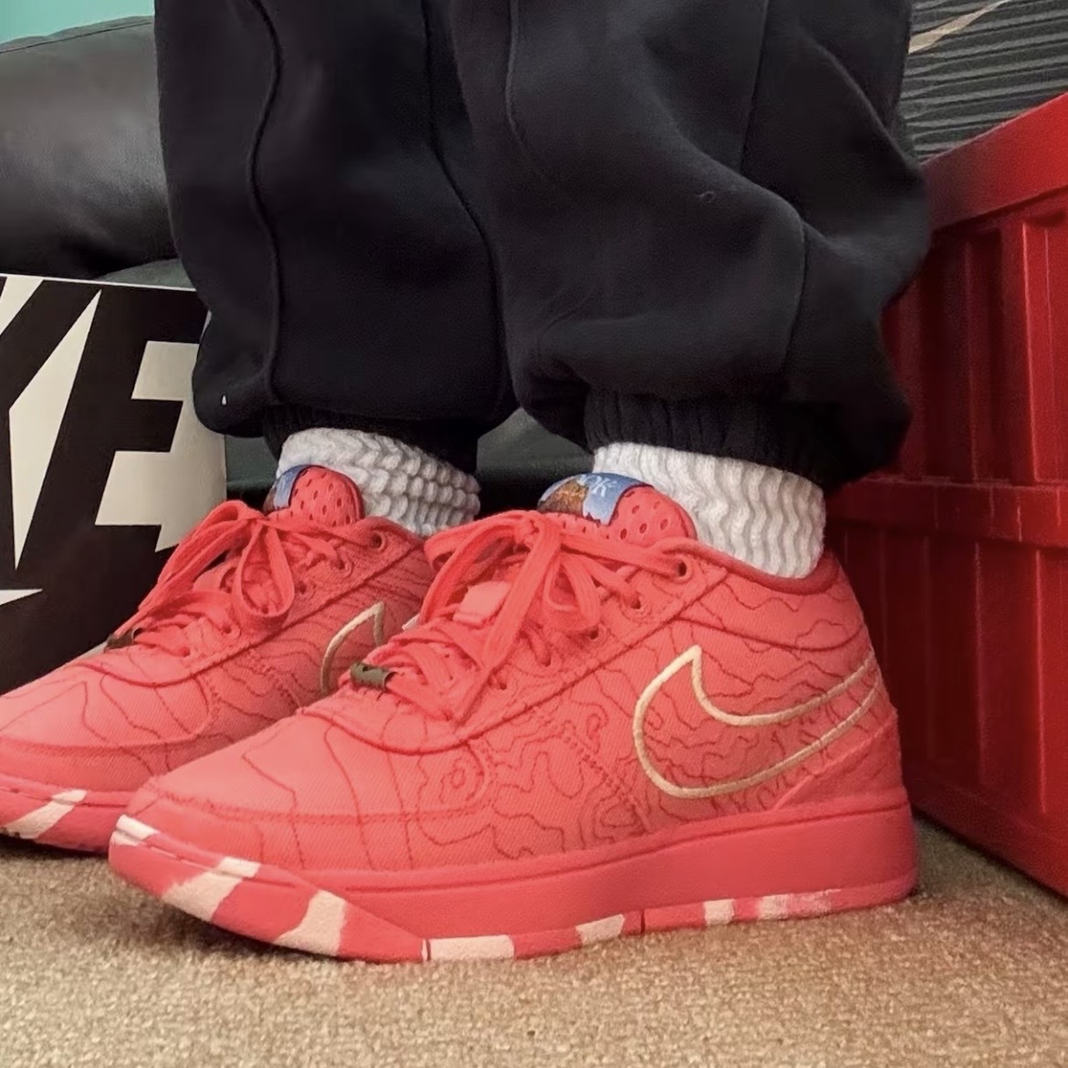 NIKE BOOK 1 TEXT EP 珊瑚橘 粉橘 氣墊 緩震 籃球鞋 男鞋 IB8053-800