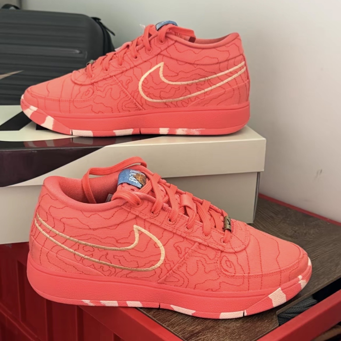 NIKE BOOK 1 TEXT EP 珊瑚橘 粉橘 氣墊 緩震 籃球鞋 男鞋 IB8053-800