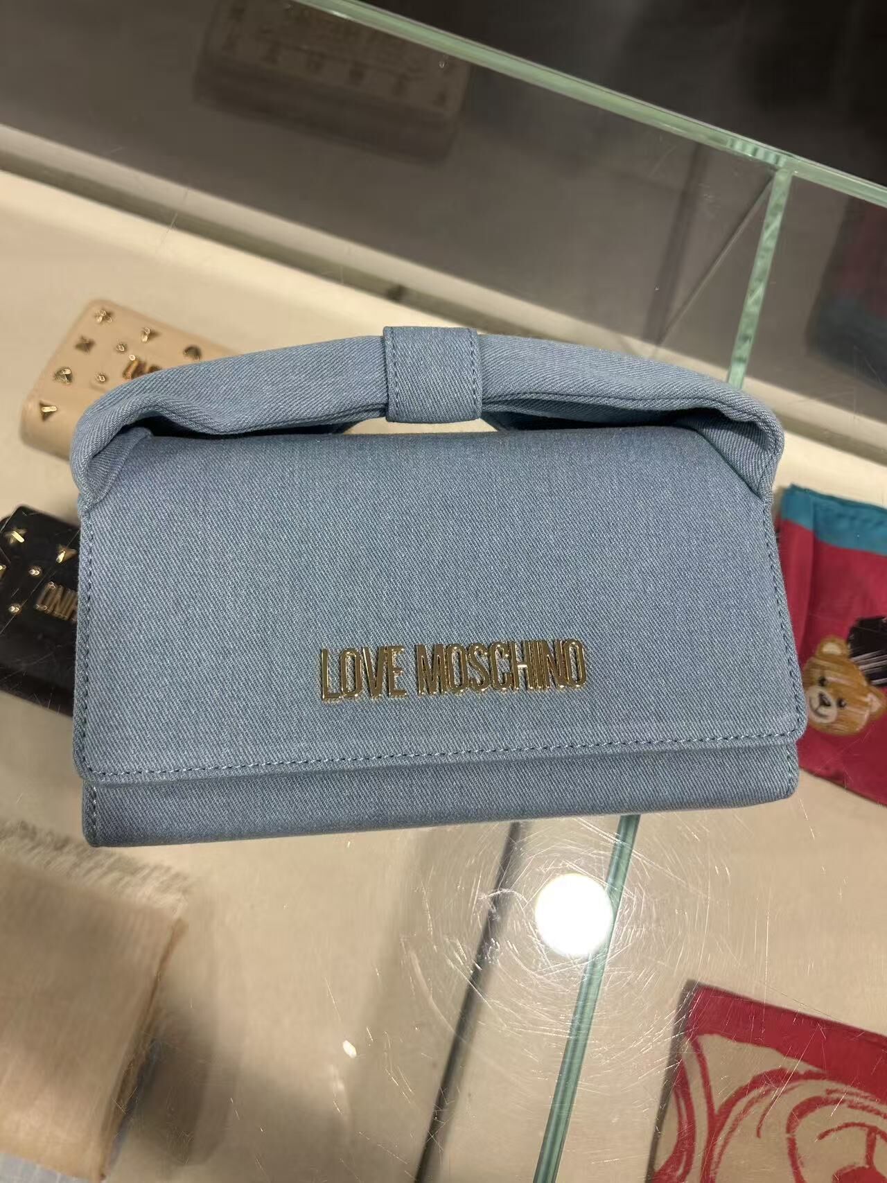 LYS02155 Love Moschino Denim crossbody bag