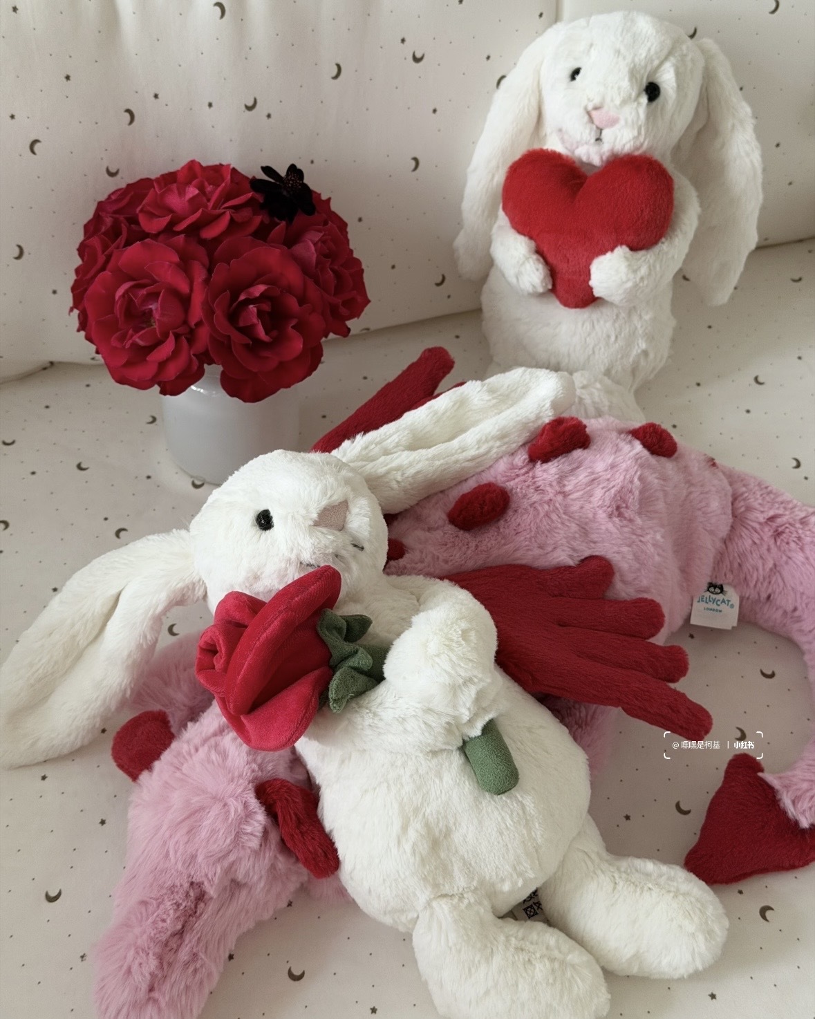 Jellycat 七夕特輯 情人節 兔子 戒子 毛絨 娃娃 三款