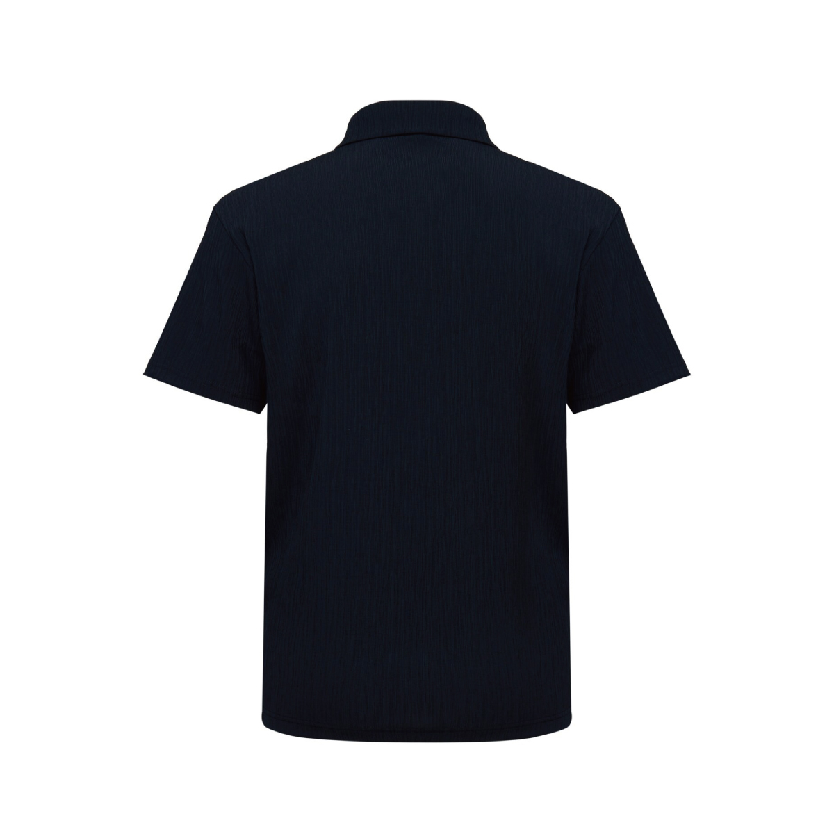 【EIDER】男Pop皺褶紋理短袖POLO上衣/26EDMM26285-[經典黑、碳黑藍]