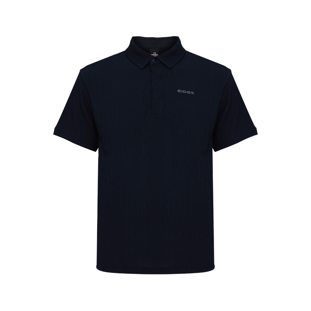 【EIDER】男Pop皺褶紋理短袖POLO上衣/26EDMM26285-[經典黑、碳黑藍]