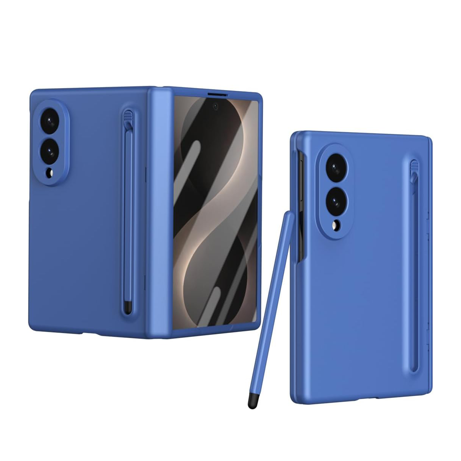 XPRO - Slim Stand Tray - Samsung Fold 8 S pen Case 貼身防撞筆槽鉸鏈蓋手機保護殼【附送代用筆】
