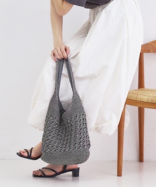 [現貨] OPAQUE.CLIP / Crochet Glitter One-Shoulder Bag